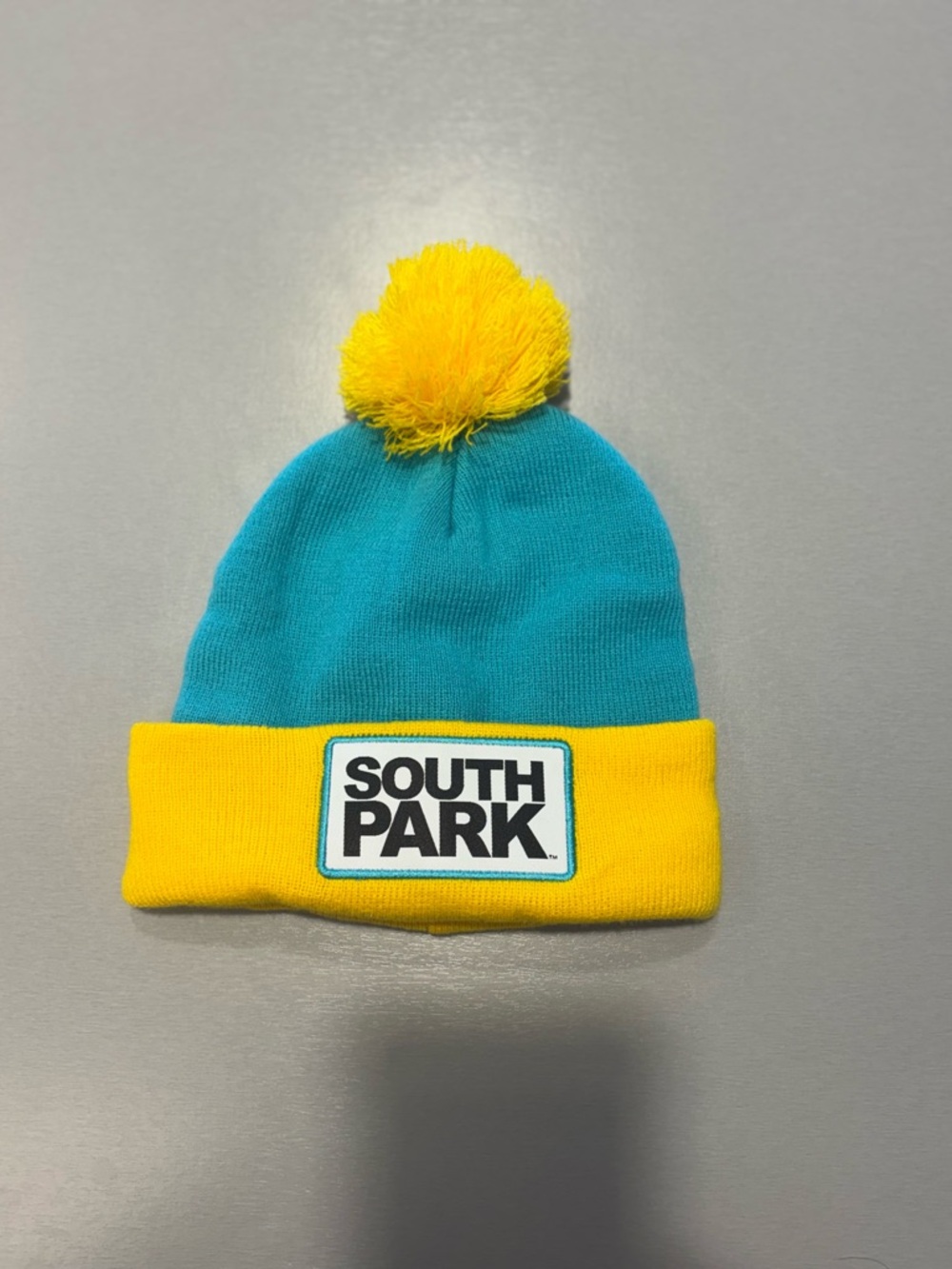 South Park Kids Pom Beanie - Teal and Yellow